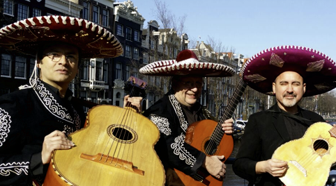 Kleine groepje mexicannen