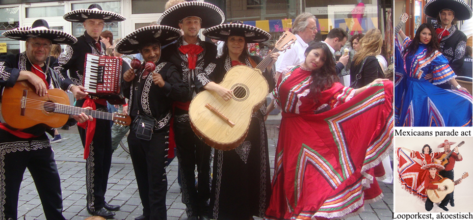 Zangers in Jalisco kleding